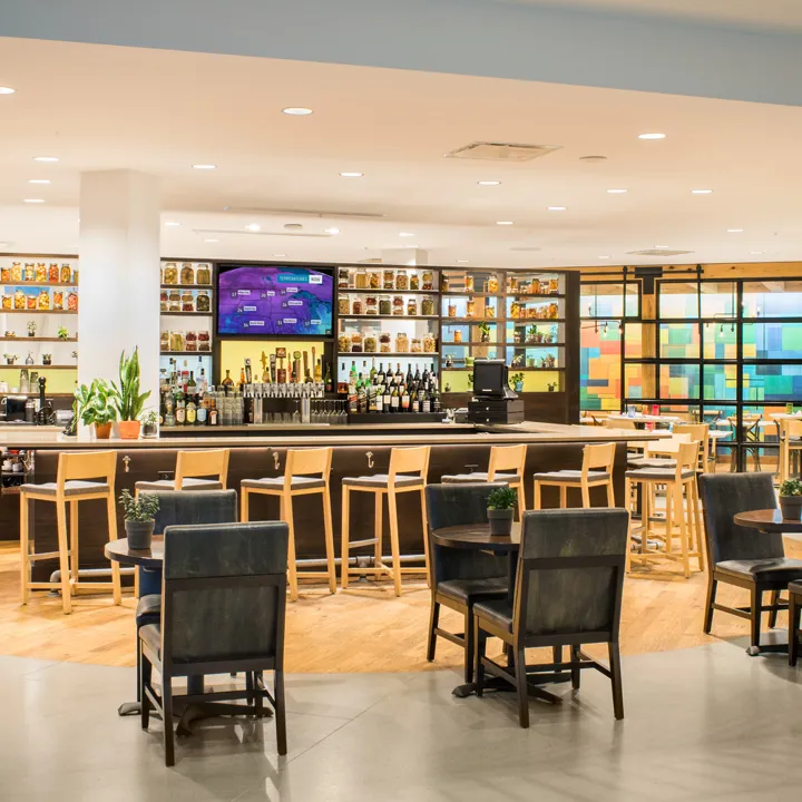 1833 Restaurant remodeled with wood flooring
